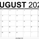 August 2022 Calendar US Free Printable