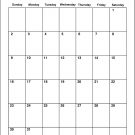 2022 January Calendar Printable Monthly