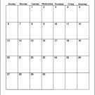 November Blank 2022 Calendar Monthly
