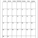 October Calendar Monthly 2022 Blank