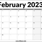 February 2023 UK Calendar