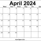 April 2024 Calendar US