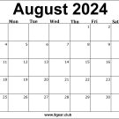 August 2024 Calendar US