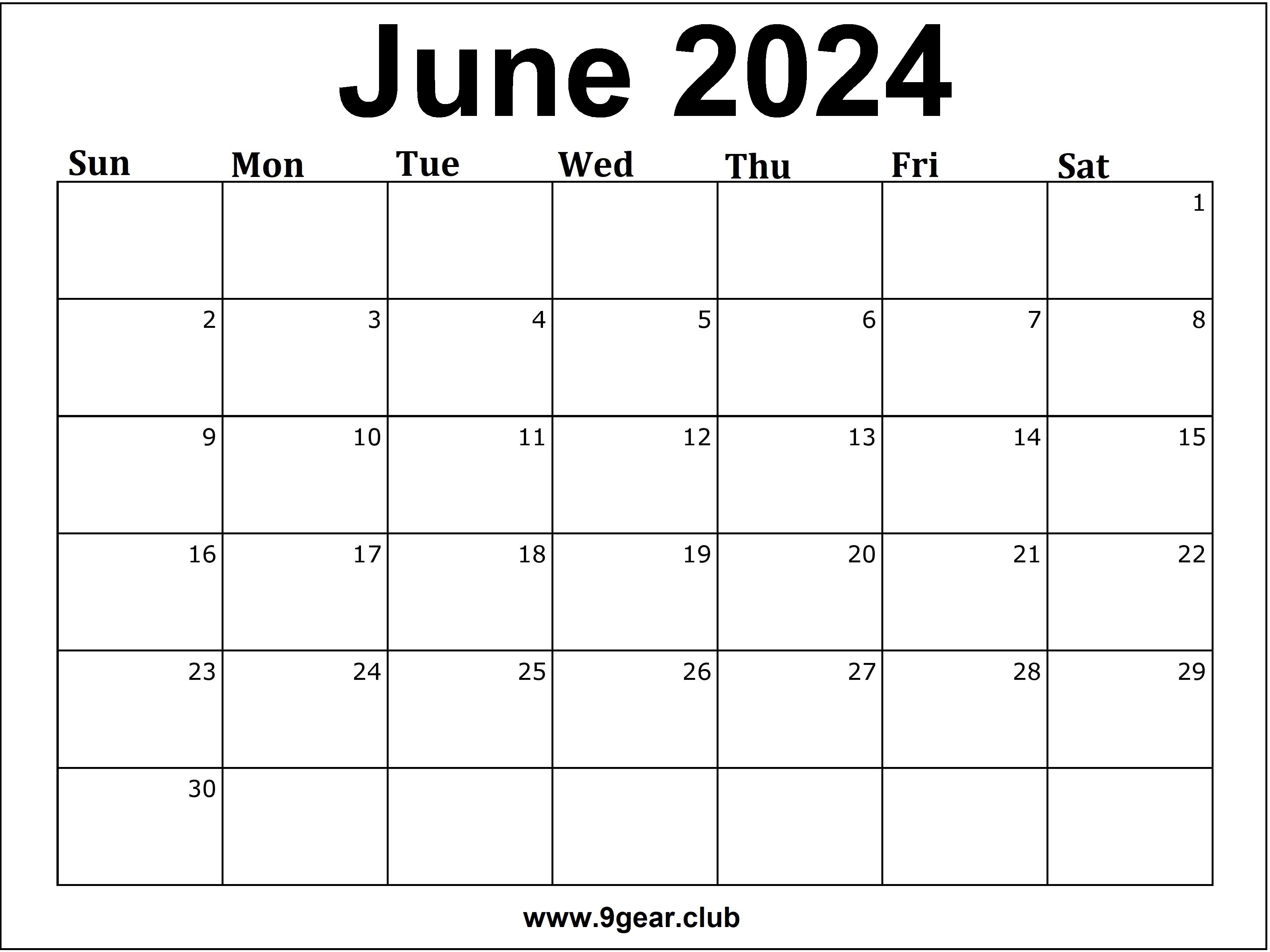 June 2024 Calendar US Printable Calendars Free