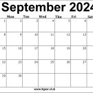 September 2024 US Calendar
